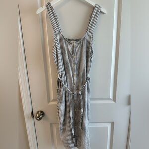 Lucky brand blue and white striped dress